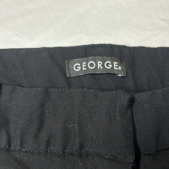 George Pants Size 12P Petite Black With Small Black Paint Stain On Back As Shown - Picture 2 of 5